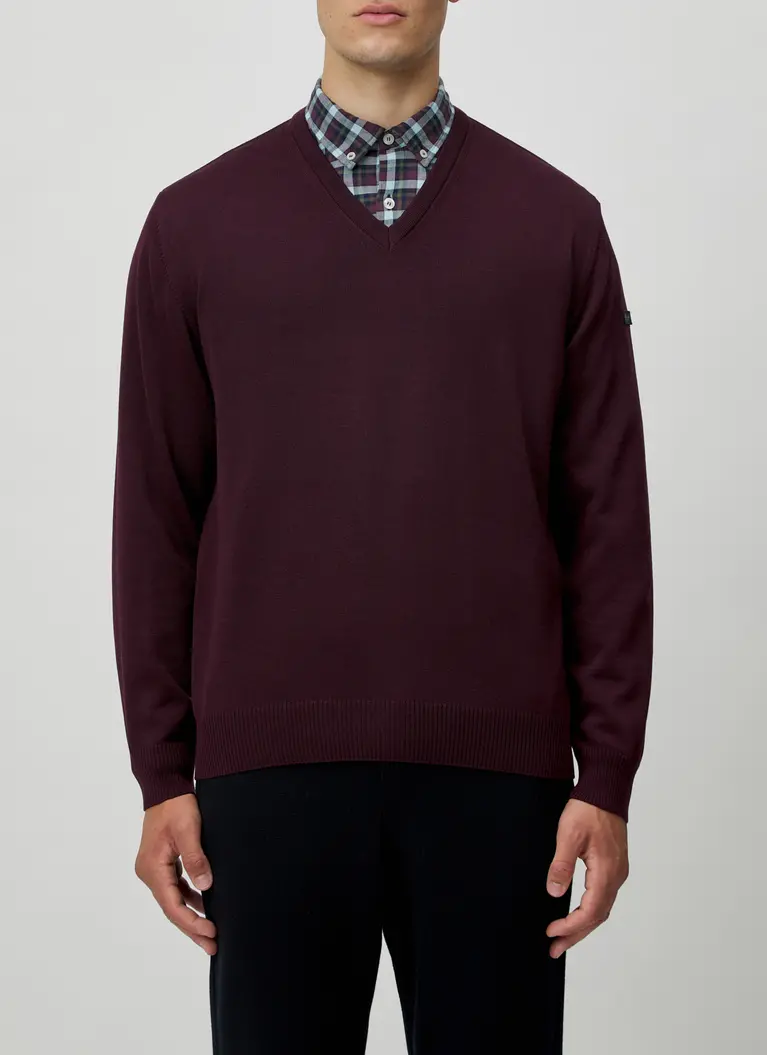 Maerz Muenchen V-Pullover100% MerinowolleArt. Nr. 490400-488