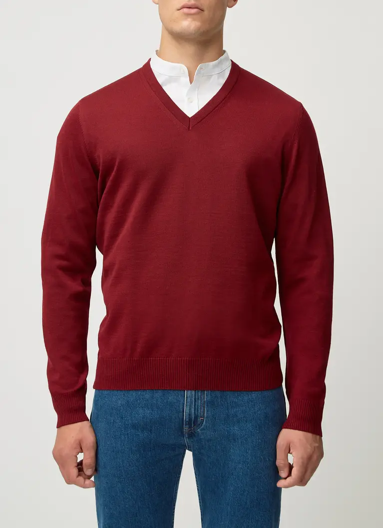 Maerz Muenchen V-Pullover100% MerinowolleArt. Nr. 490400-495