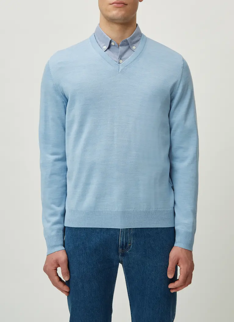 Maerz Muenchen V-Pullover100% MerinowolleArt. Nr. 490490-328