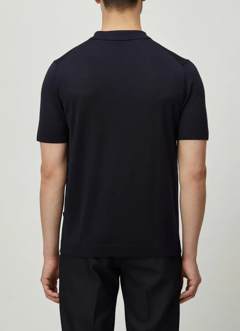 Maerz Muenchen Zipper Polohemd100% MerinowolleArt. Nr. 406400-399