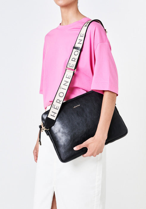 Maison Héroïne BI-COLOR LOGO SHOULDER STRAP