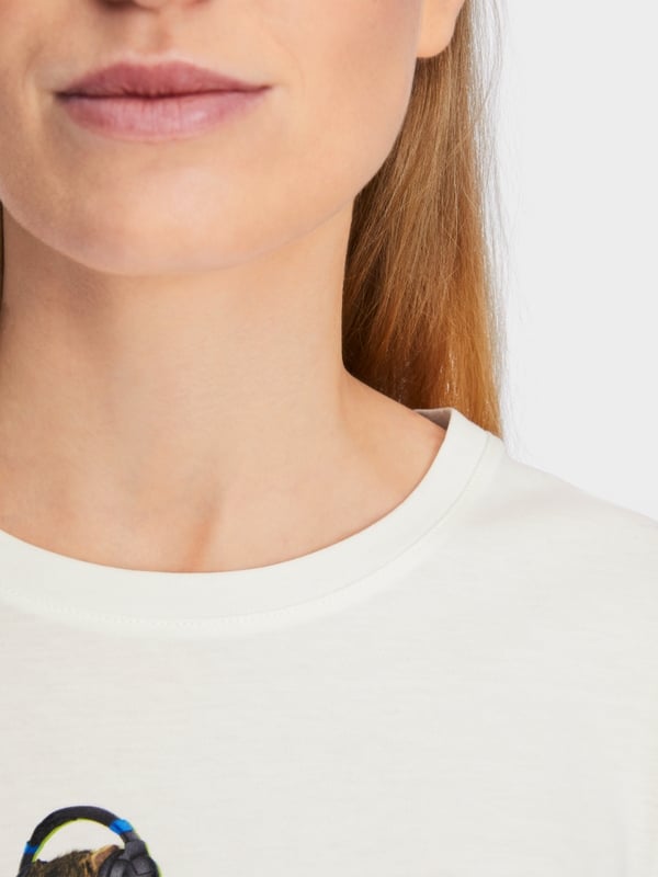 Marc Cain Baumwoll-T-Shirt "Rethink Together"