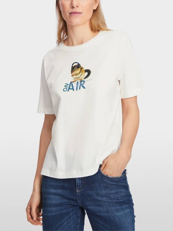 Marc Cain Baumwoll-T-Shirt "Rethink Together"