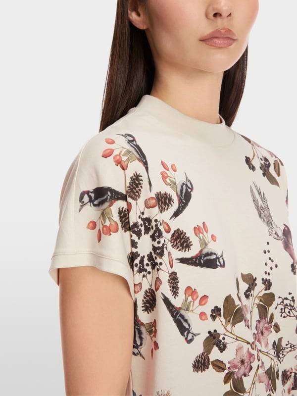 Marc Cain Baumwoll-T-Shirt "Rethink Together"