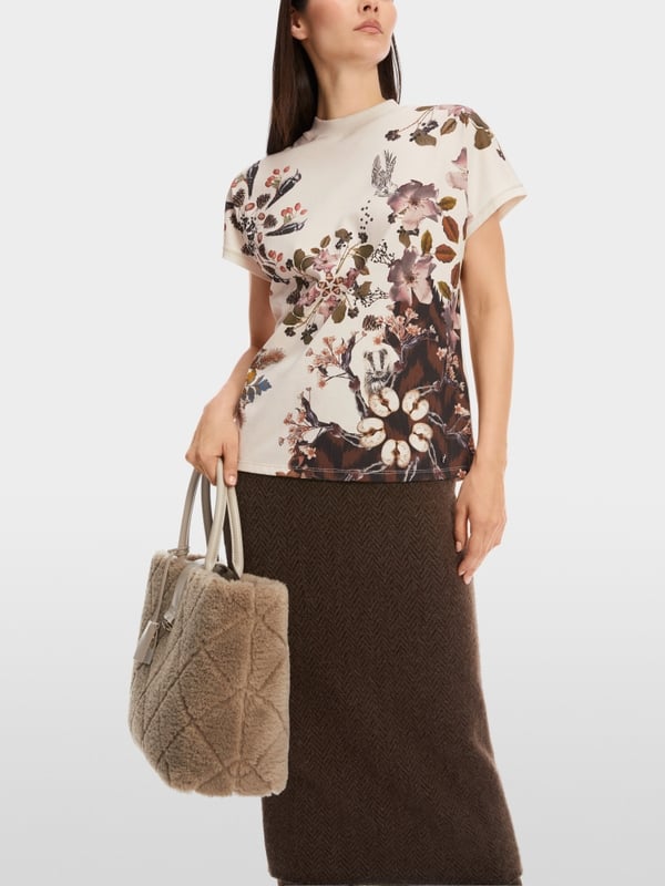 Marc Cain Baumwoll-T-Shirt "Rethink Together"