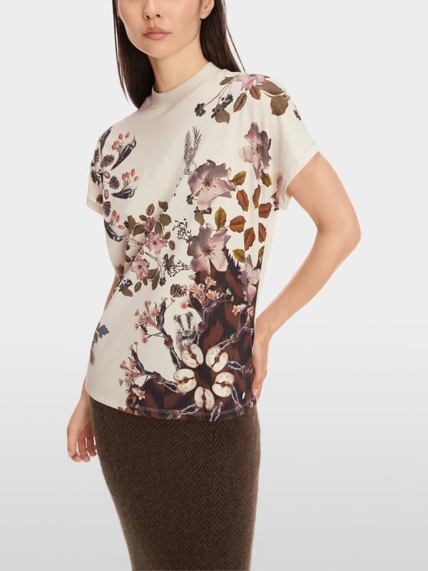 Marc Cain Baumwoll-T-Shirt "Rethink Together"