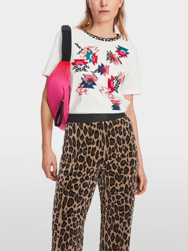 Marc Cain Baumwoll-T-Shirt "Rethink Together"