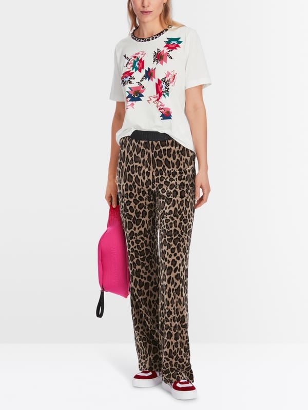 Marc Cain Baumwoll-T-Shirt "Rethink Together"