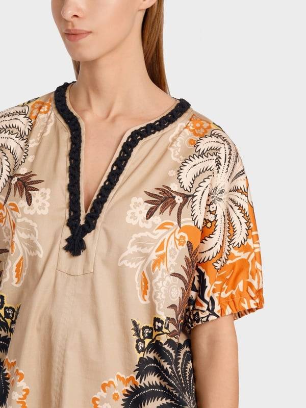Marc Cain Bedruckte Bluse Im Tunikastil