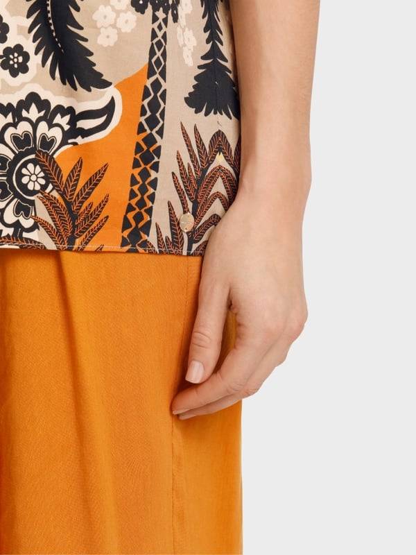Marc Cain Bedruckte Bluse Im Tunikastil