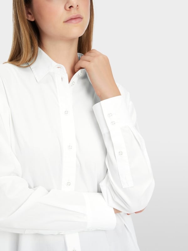 Marc Cain Bedruckte Hemdbluse "Rethink Together"