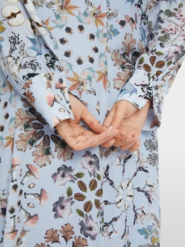 Marc Cain Bedrucktes Kleid In Viskose-Crêpe