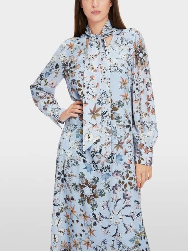 Marc Cain Bedrucktes Kleid In Viskose-Crêpe