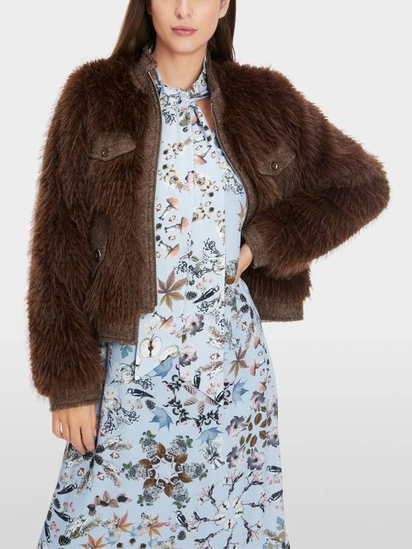 Marc Cain Bedrucktes Kleid In Viskose-Crêpe