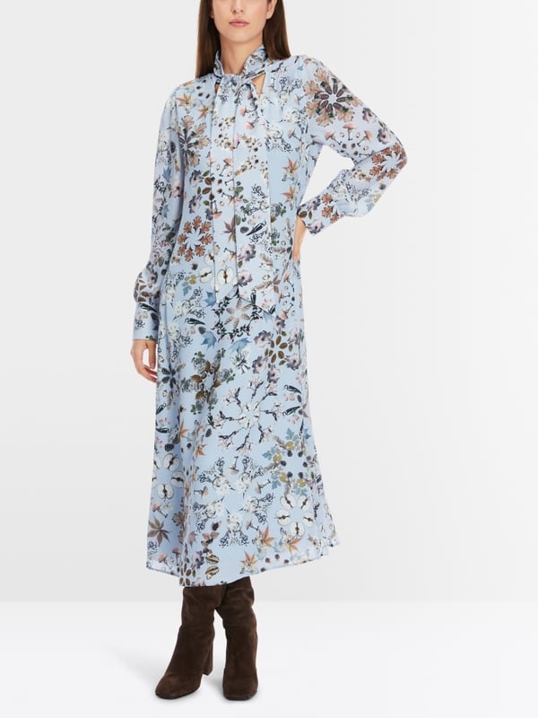 Marc Cain Bedrucktes Kleid in Viskose-Crêpe