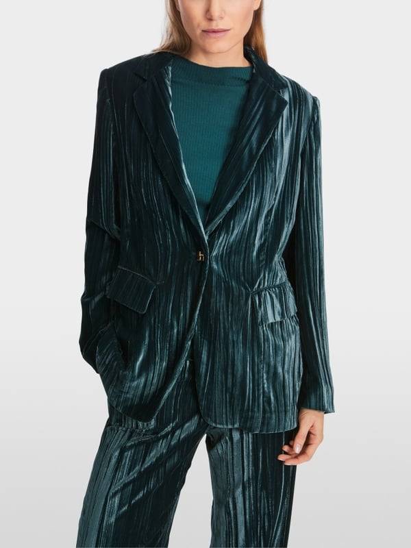 Marc Cain Blazer Im Crash-Samt