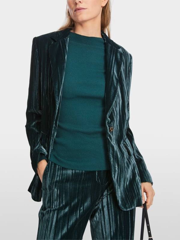 Marc Cain Blazer Im Crash-Samt