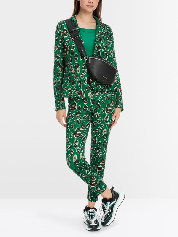 Marc Cain Blazer im Greo-Print auf Scuba-Jersey