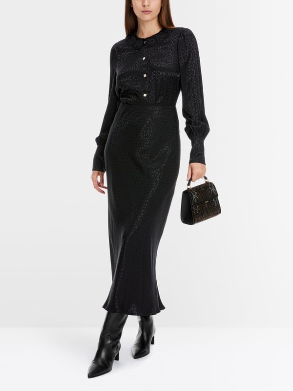 Marc Cain Bluse im Leo-Jacquard