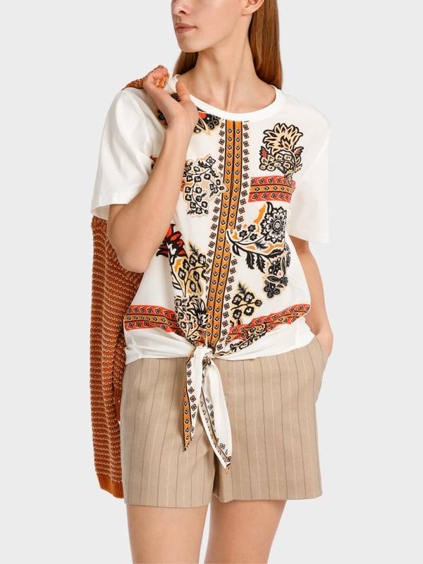 Marc Cain Bluse In Materialmix