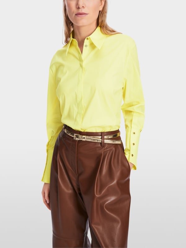 Marc Cain Bluse Mit Breitem Manschettenärmel