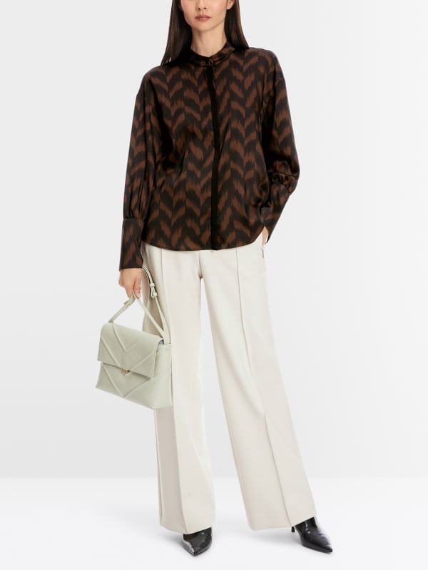 Marc Cain Bluse mit Fischgrat-Dessin