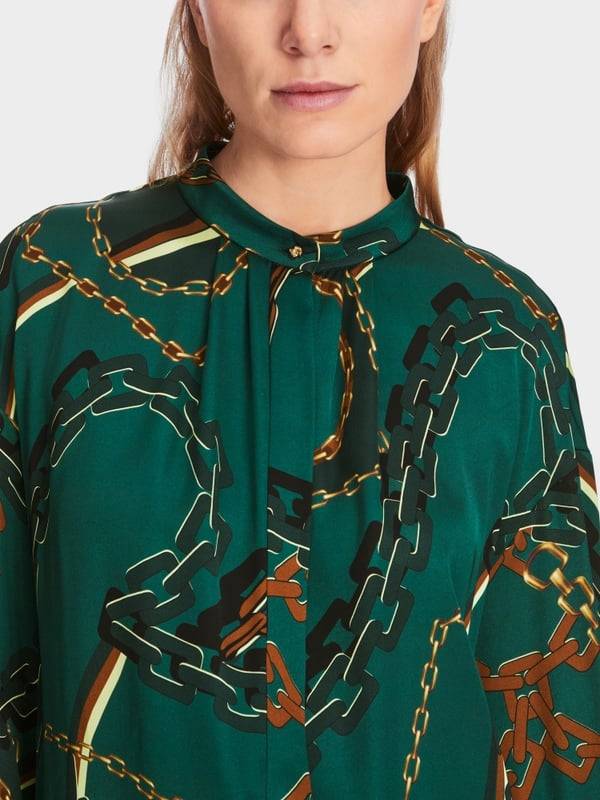 Marc Cain Bluse Mit Ketten-Print