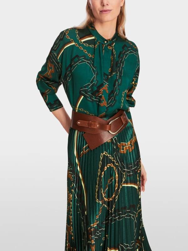 Marc Cain Bluse Mit Ketten-Print