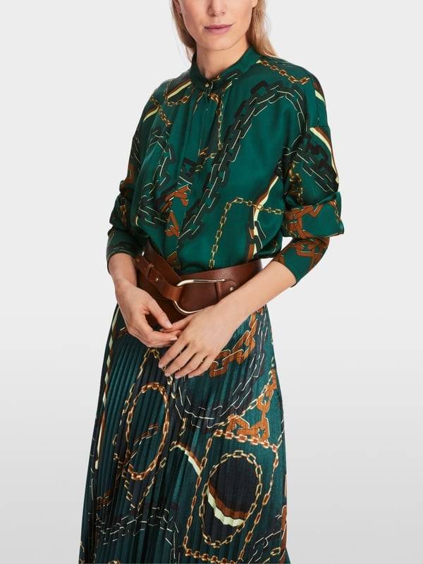 Marc Cain Bluse Mit Ketten-Print