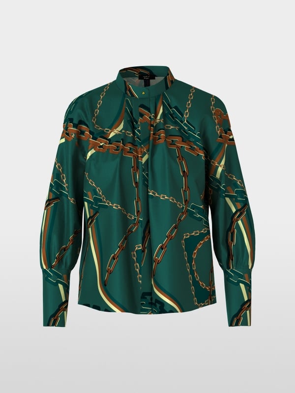 Marc Cain Bluse Mit Ketten-Print