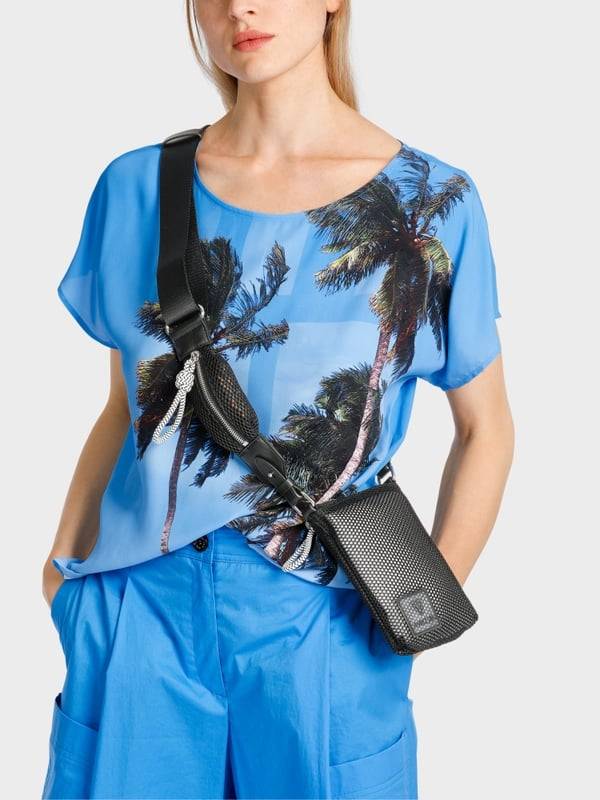 Marc Cain Bluse Mit Palmenprint