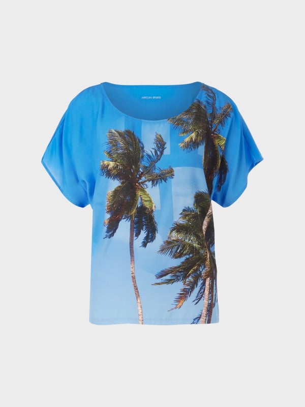 Marc Cain Bluse Mit Palmenprint