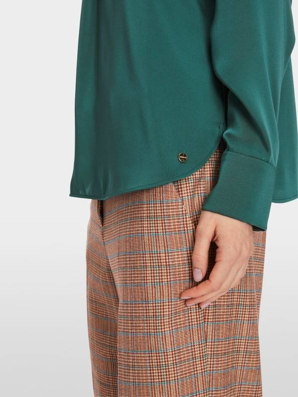 Marc Cain Bluse Mit Stehkragen