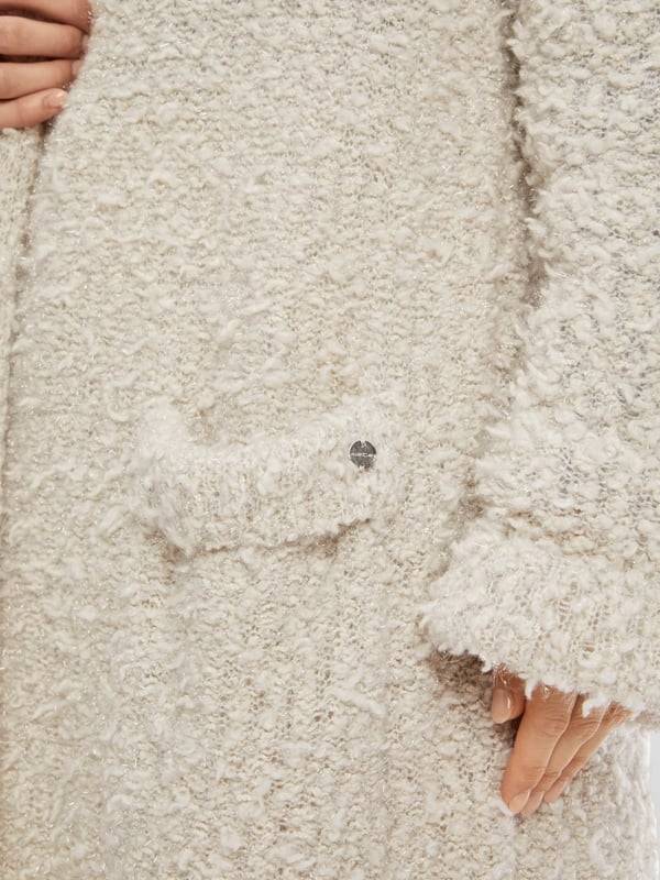 Marc Cain Cardigan In Bouclé Knitted In Germany