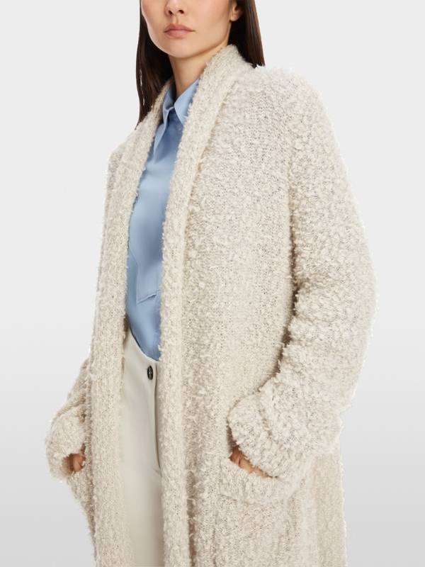 Marc Cain Cardigan In Bouclé Knitted In Germany