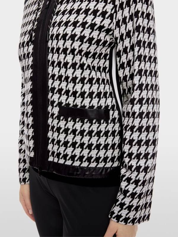 Marc Cain Chickcheck-Jacke Mit Kapuze