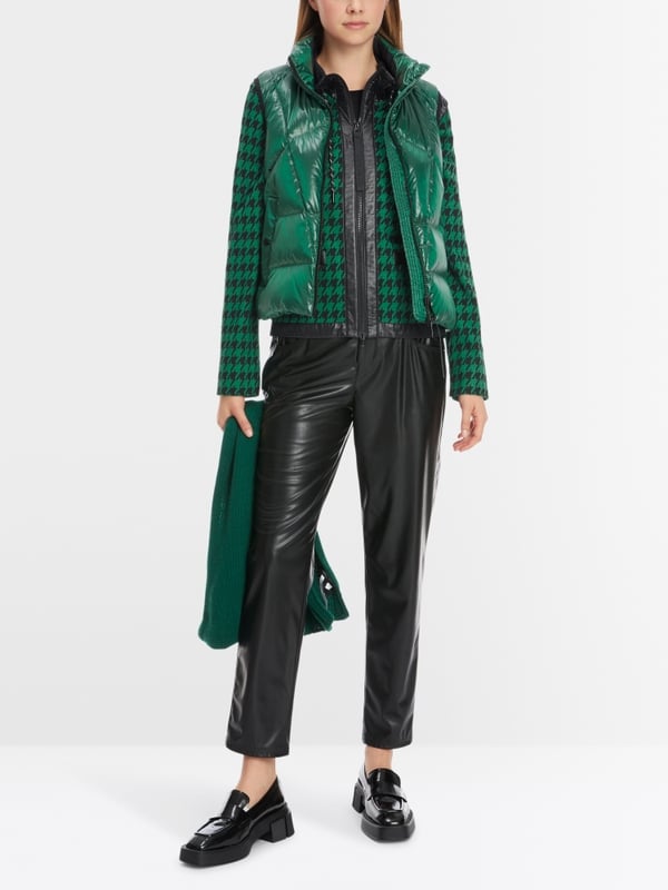 Marc Cain Chickcheck-Jacke mit Kapuze