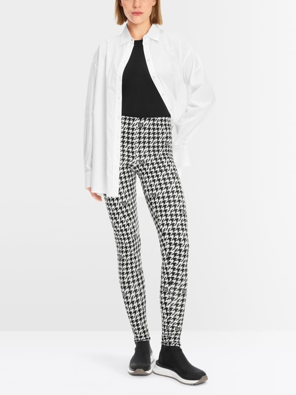 Marc Cain Chickcheck-Leggings aus Techno-Stretch