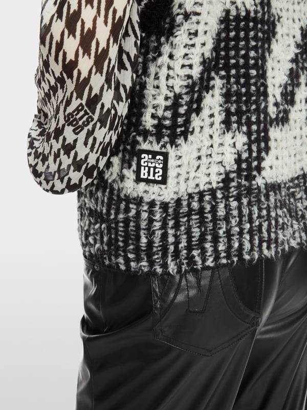 Marc Cain Chickcheck-Pullunder Knitted In Germany