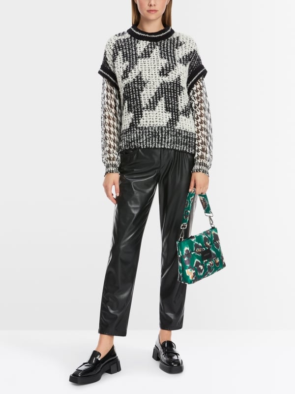 Marc Cain Chickcheck-Pullunder Knitted in Germany