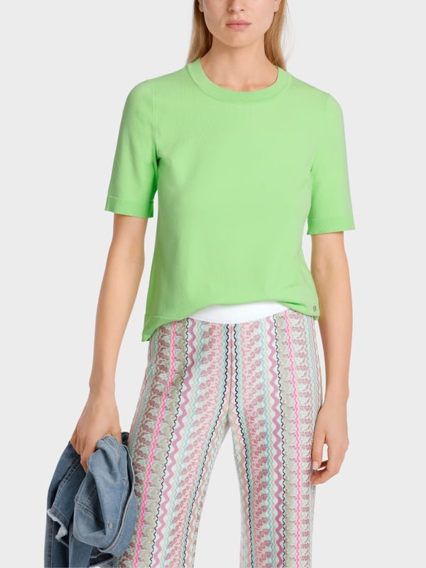 Marc Cain Crew-Neck-Pulli "Rethink Together"