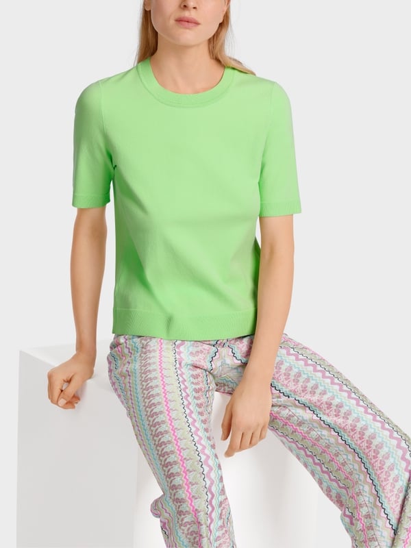 Marc Cain Crew-Neck-Pulli "Rethink Together"