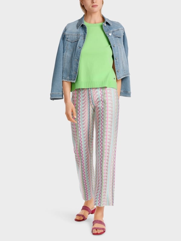 Marc Cain Crew-Neck-Pulli "Rethink Together"