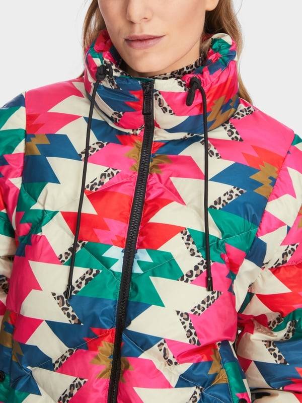 Marc Cain Daunenjacke Mit Print "Rethink Together"