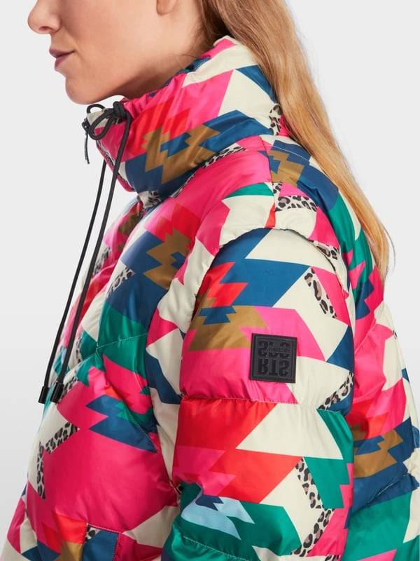 Marc Cain Daunenjacke Mit Print "Rethink Together"