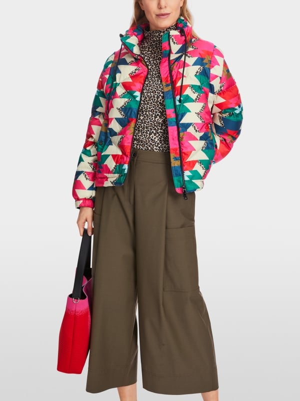Marc Cain Daunenjacke Mit Print "Rethink Together"