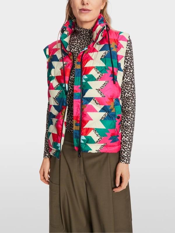 Marc Cain Daunenjacke Mit Print "Rethink Together"