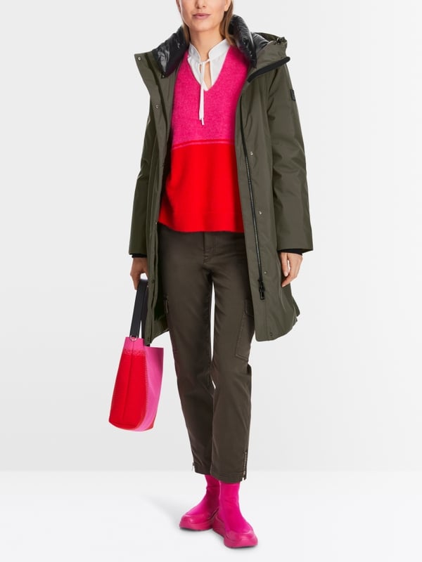 Marc Cain Daunenmantel mit Kapuze