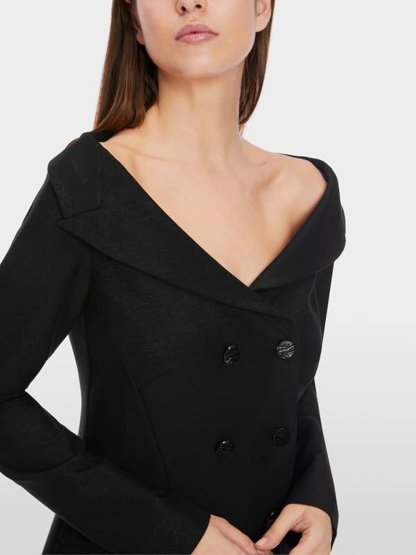 Marc Cain Dezent Schimmernder Off-Shoulder-Blazer