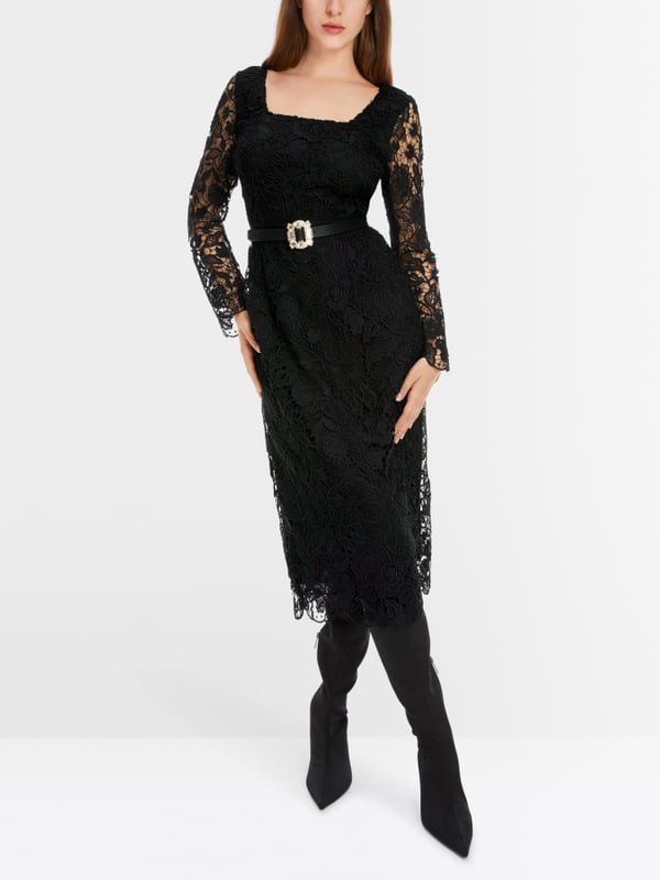 Marc Cain Edles Kleid aus Guipure-Spitze